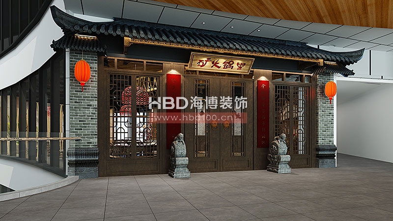 火鍋餐廳裝修設計,餐廳設計,中式風格餐廳,廣州裝修設計公司.jpg